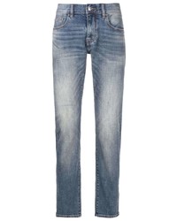 Armani Exchange Logo Patch Slim Fit Jeans