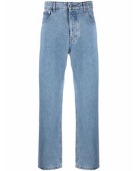 Ami Paris Logo Patch Straight Leg Jeans