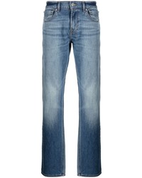 7 For All Mankind Logo Patch Straight Leg Jeans