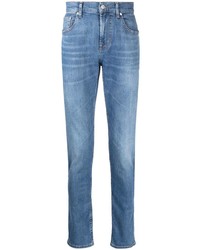 7 For All Mankind Logo Patch Straight Leg Jeans