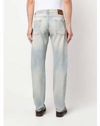 Alexander McQueen Logo Patch Washed Cotton Jeans