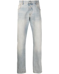Alexander McQueen Logo Patch Washed Cotton Jeans