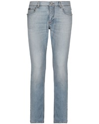 Dolce & Gabbana Logo Plaque Slim Cut Jeans