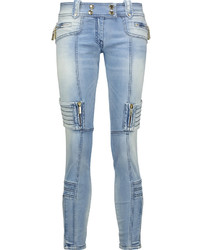 Just Cavalli Low Rise Paneled Skinny Jeans