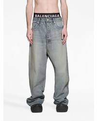 Balenciaga Low Rise Wide Leg Jeans