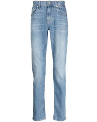 7 For All Mankind Mid Rise Slim Cut Jeans