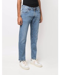 Incotex Mid Rise Straight Leg Jeans