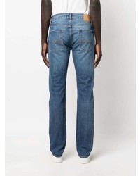 7 For All Mankind Mid Rise Straight Leg Jeans