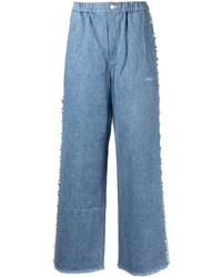 Off Duty Mir Embroidered Logo Wide Leg Jeans
