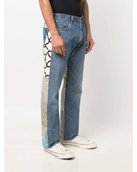 Children Of The Discordance Mix Print Straight Jeans