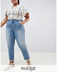 Urban Bliss Plus Mom Jeans In Light Wash