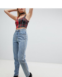 One Above Another Mom Jeans With