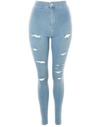 Topshop Moto Bleach Super Rip Joni Jeans