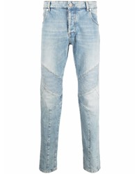 Balmain Multi Cuts Ribbed Tapered Jeans