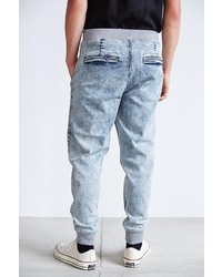 Urban Outfitters Native Youth Acid Wash Denim Slim Fit Jogger Pant