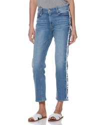 Paige Noella Frayed Side Seam Ankle Jeans