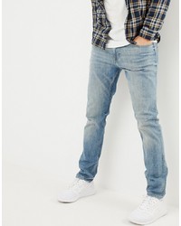 Esprit Organic Slim Fit Jeans With Abrasions