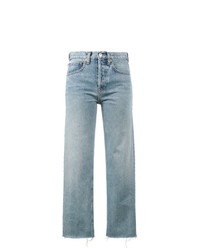 RE/DONE Originals Stove Pipe 27 Cropped High Waist Jeans