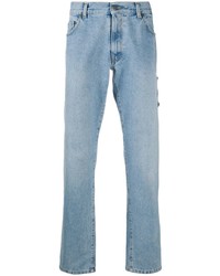 Moschino Overall Effect Straight Leg Jeans