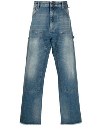 DARKPARK Panelled Design Straight Leg Jeans