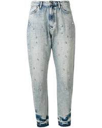 Twin-Set Perforated Gemstone Jeans