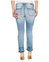 KUT from the Kloth Petite Reese Ankle Straight Leg With Release In Excellency Jeans