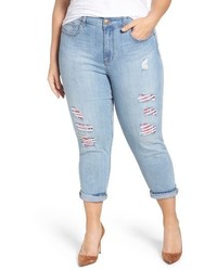 Melissa McCarthy Plus Size Seven7 Destruction Girlfriend Jeans