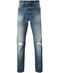 R 13 R13 Frayed Straight Jeans