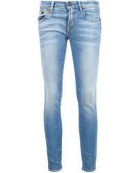 R 13 R13 Stonewashed Cropped Jeans