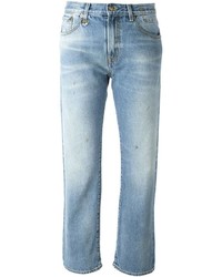R 13 R13 Straight Legged Cropped Jeans