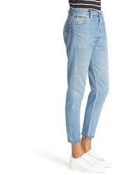 RE/DONE Reconstructed High Waist Ankle Crop Jeans