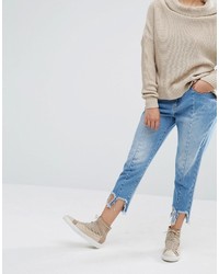 Daisy Street Reconstructed Jeans With Frayed Hems