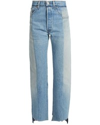 Vetements Reworked High Rise Straight Leg Jeans