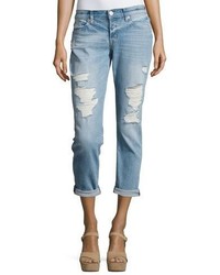 Hudson Riley Crop Relaxed Straight Jeans Indigo