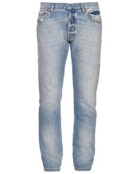 Valentino Rockstud Trimmed Slim Fit Jeans