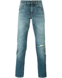 Saint Laurent Slim Stonewashed Jeans