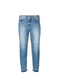 Sjyp Side Stripe Cropped Jeans