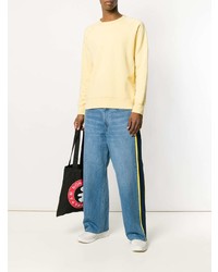 Facetasm Side Stripe Wide Leg Jeans