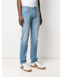 Jacob Cohen Slim Cut Contrast Stitch Jeans