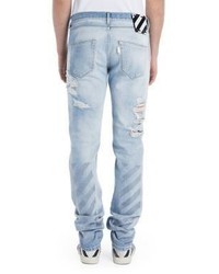 Off-White Slim Fit Cotton Jeans