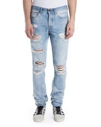 Off-White Slim Fit Cotton Jeans