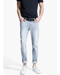 Mango Slim Fit Light Grey Tim Jeans