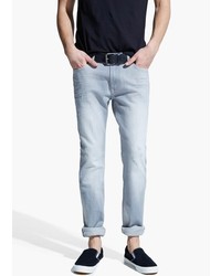 Mango Slim Fit Light Grey Tim Jeans