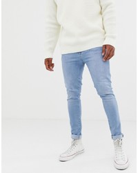 KIOMI Slim Jeans In Light Blue With Tapered Leg