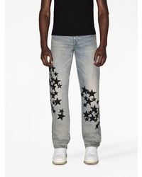 Amiri Star Patch Straight Leg Jeans