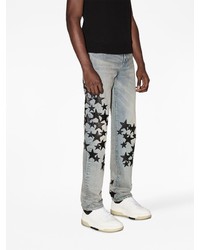 Amiri Star Patch Straight Leg Jeans