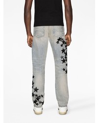 Amiri Star Patch Straight Leg Jeans