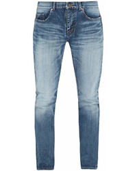 Saint Laurent Star Stud Distressed Skinny Jeans
