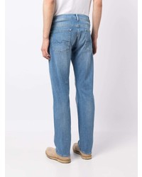 7 For All Mankind Stonewashed Mid Rise Jeans