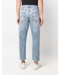 Calvin Klein Jeans Stonewashed Tapered Cropped Jeans
